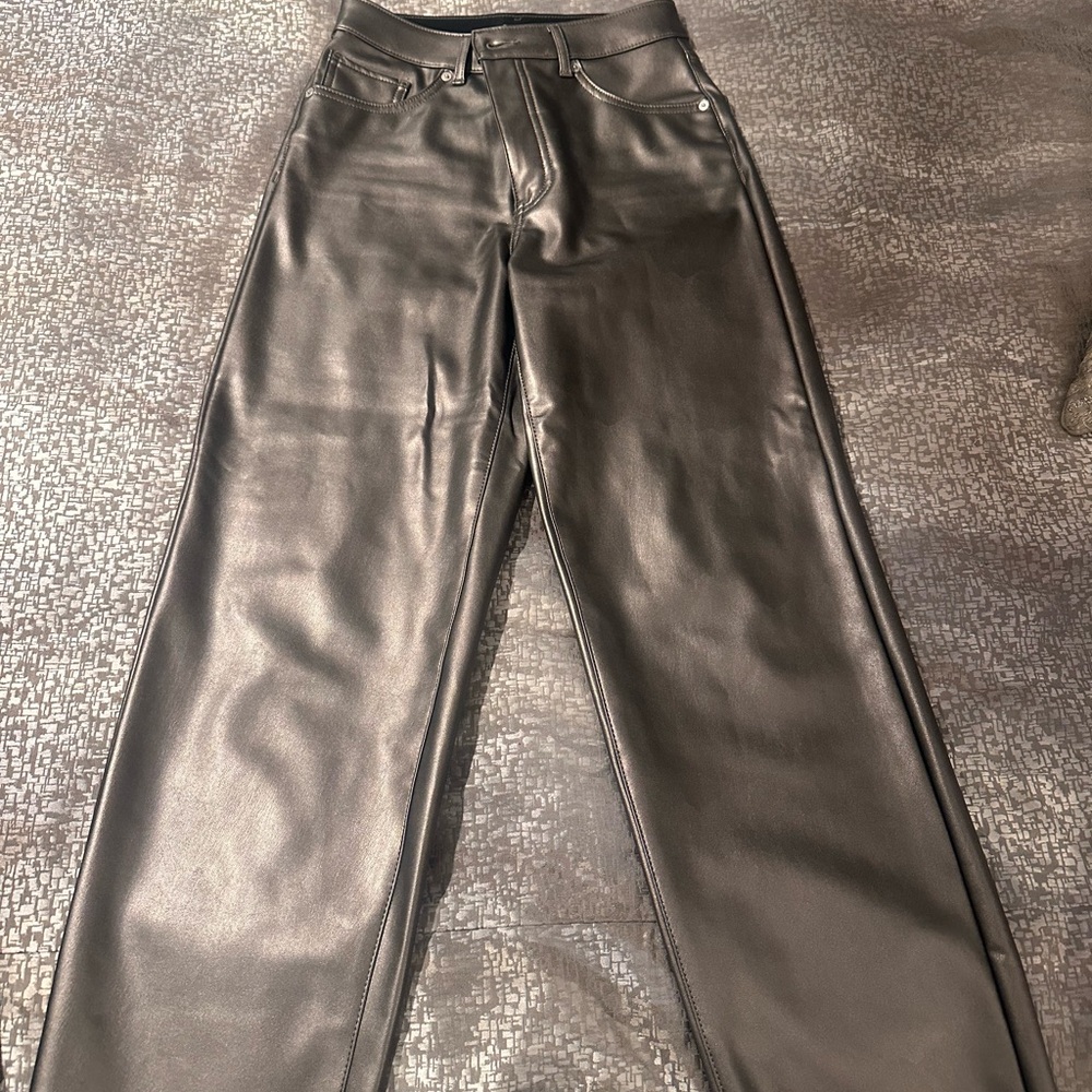 Express Metallic wide leg pants !